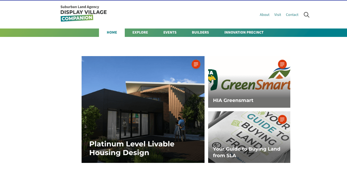 Suburban Land Agency - Display village